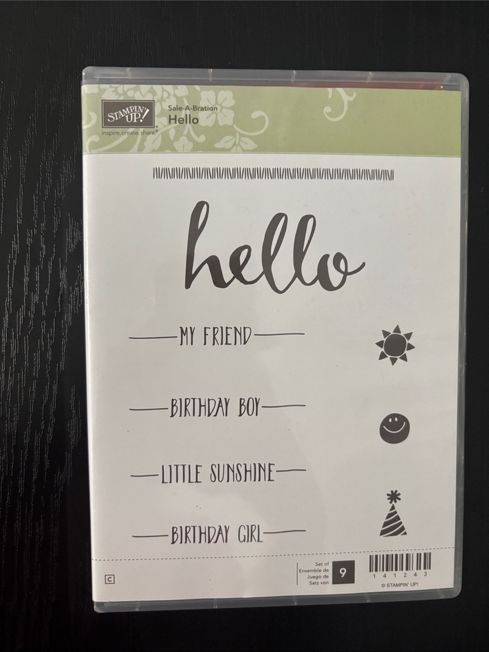 Stampin' Up! Hello Clear Stamp Set